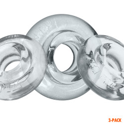 Oxballs Lot de 3 Cockrings Rimringz Transparents